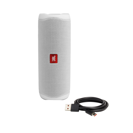 JBL Flip 5 - White - Portable Waterproof Speaker - Detailshot 1 image number null